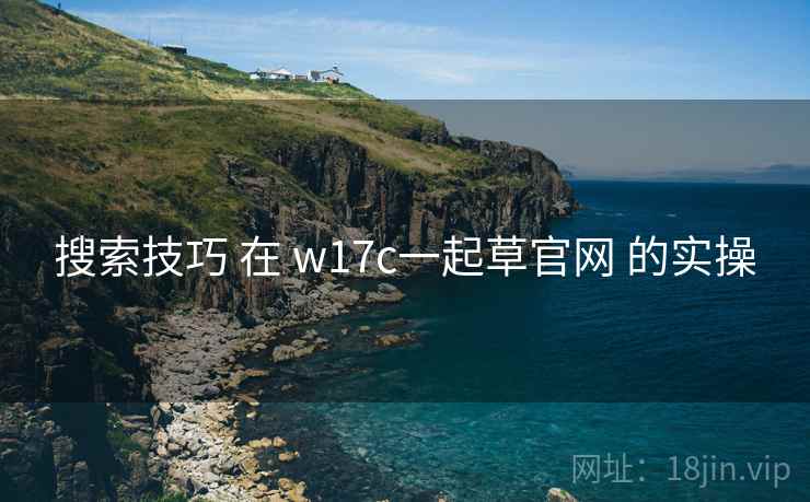 搜索技巧 在 w17c一起草官网 的实操