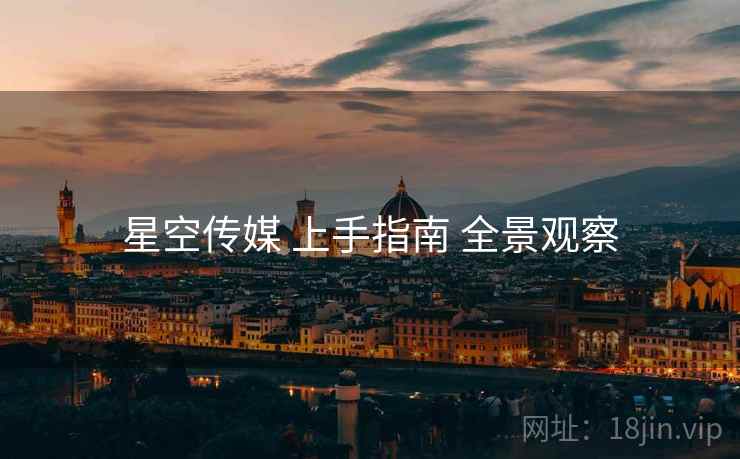 星空传媒 上手指南 全景观察