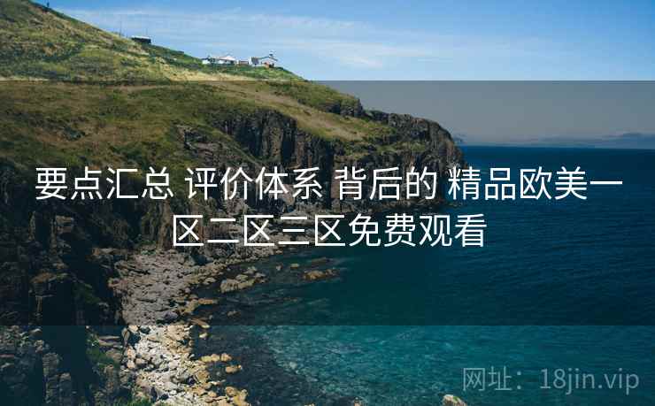 要点汇总 评价体系 背后的 精品欧美一区二区三区免费观看