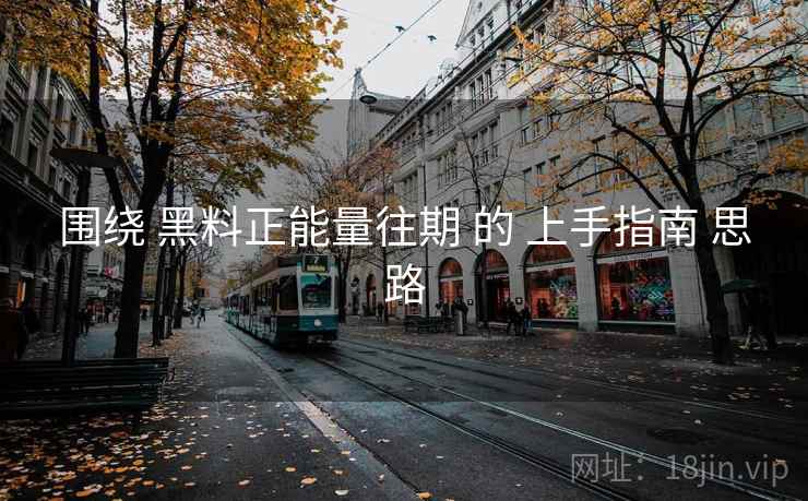 围绕 黑料正能量往期 的 上手指南 思路